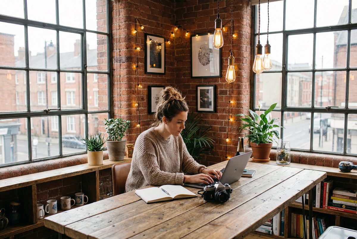 蘑菇影视Loft生活创作者-砖墙女孩