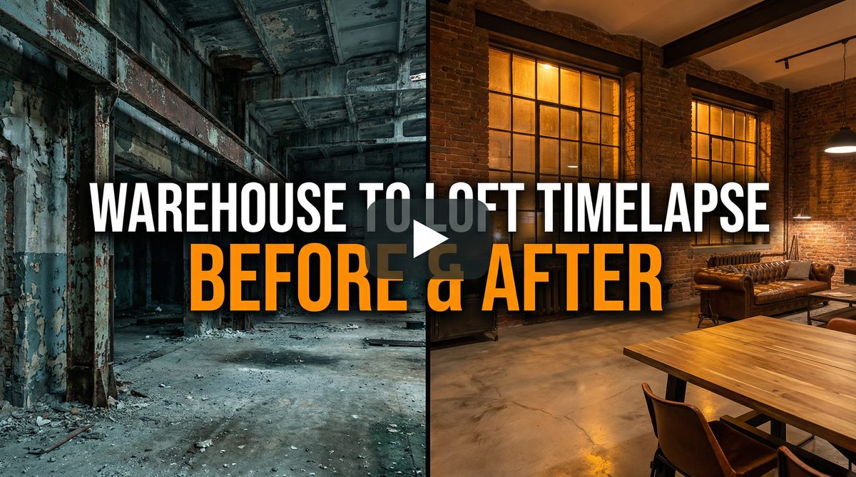 蘑菇影视-仓库改造Loft全记录视频教程